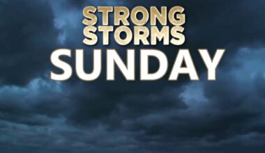 Check out when strong to severe storms fire off Sunday in Houston