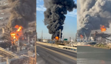 Smoke pouring out of Port Arthur refinery after reported explosion