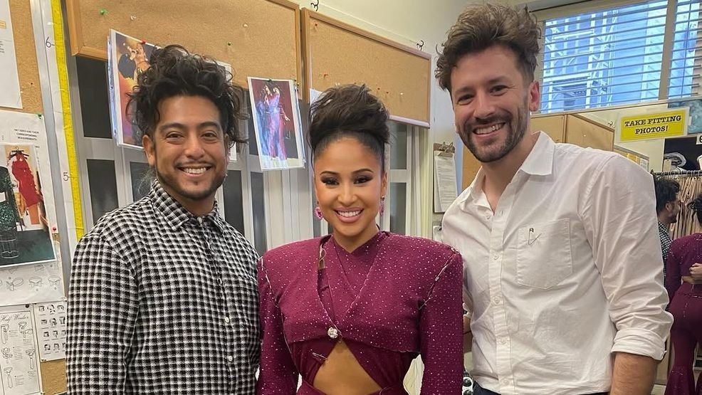 A unique Selena tribute takes shape as UT graduate MFA student hand-beads, dyes, and fits three signature looks. (Credit: Amanda Solis)