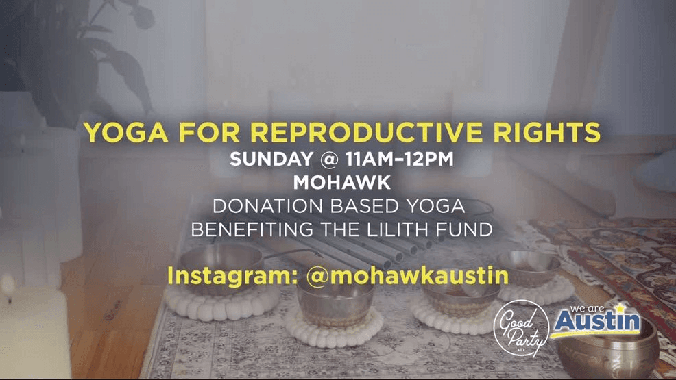 Yoga for Reproductive Rights at Mohawk