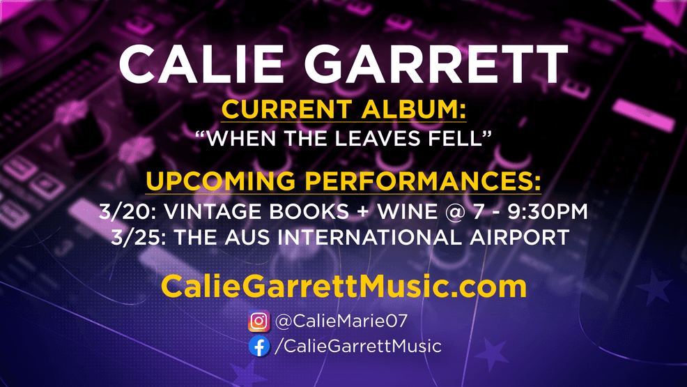 HAAM Music Monday, powered by FVF Law! Calie Garrett's soaring voice and piano melodies