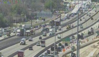 Eastbound Loop 820 closed in North Richland Hills after spill