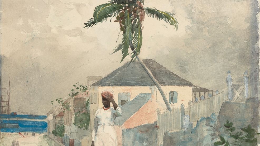 Winslow Homer (1836–1910), Along the Road, Bahamas, 1885, watercolor on paper. Collection of Charles Butt.