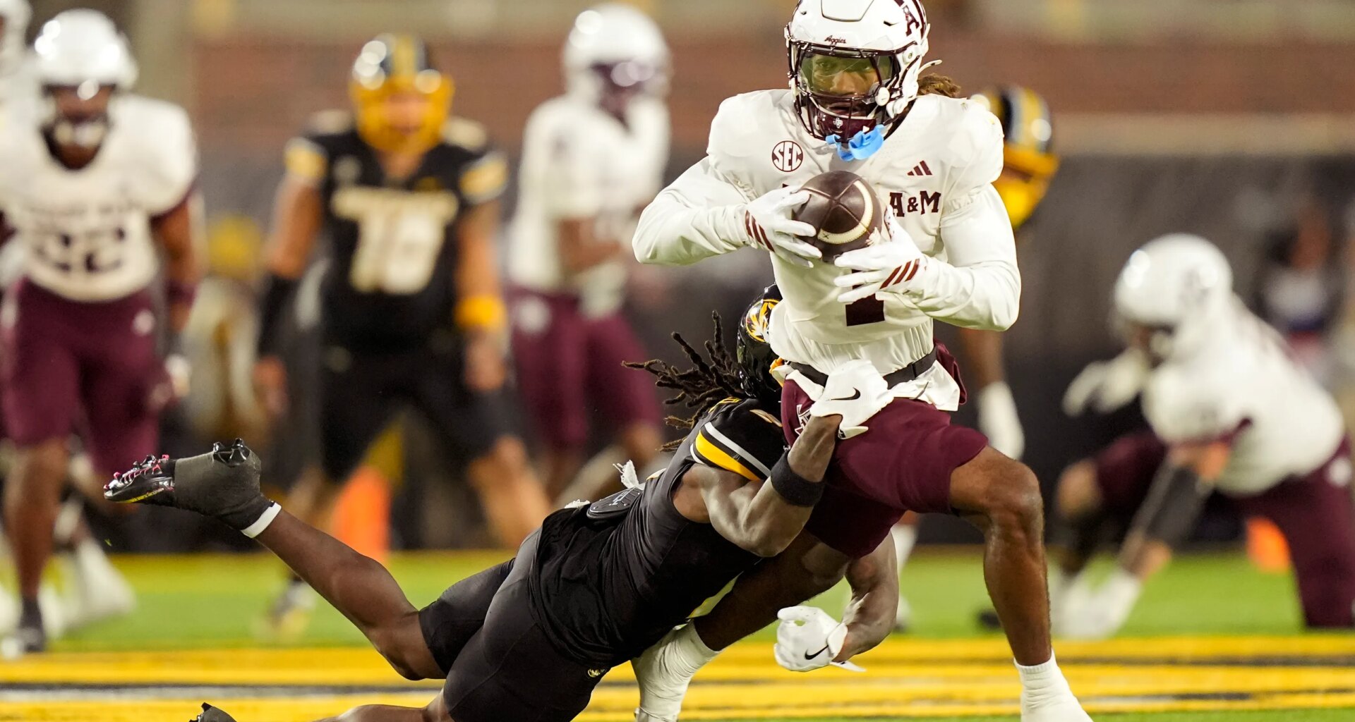 Highlights from Texas A&M's fifth spring practice on Saturday