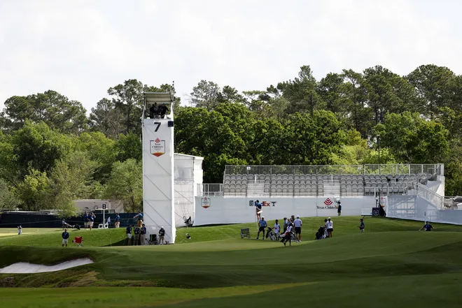 A general view of the seventh hole green prior to the Texas Children's Houston Open 2026 at Memorial Park Golf Course on March 25, 2026 in Houston, Texas.