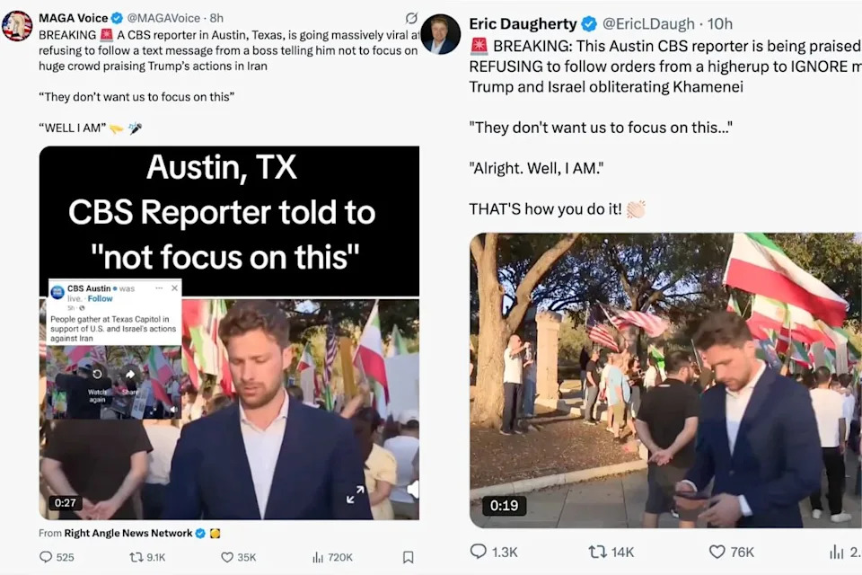 Image credit: @MAGAVoice/X; @EricLDaugh/X