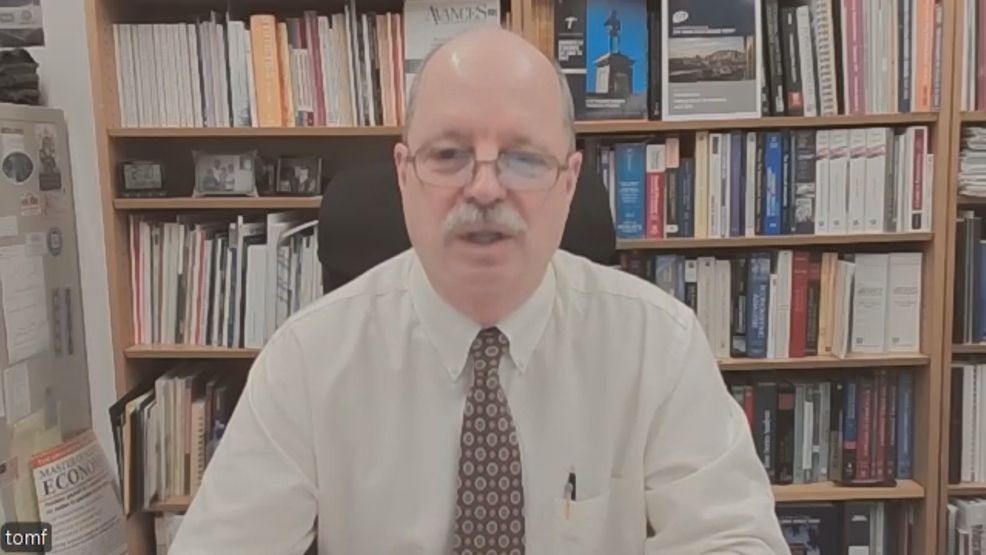 Tom Fullerton, professor of economics at the University of Texas at El Paso. Jan. 2, 2026. Credit: KFOX14/CBS4