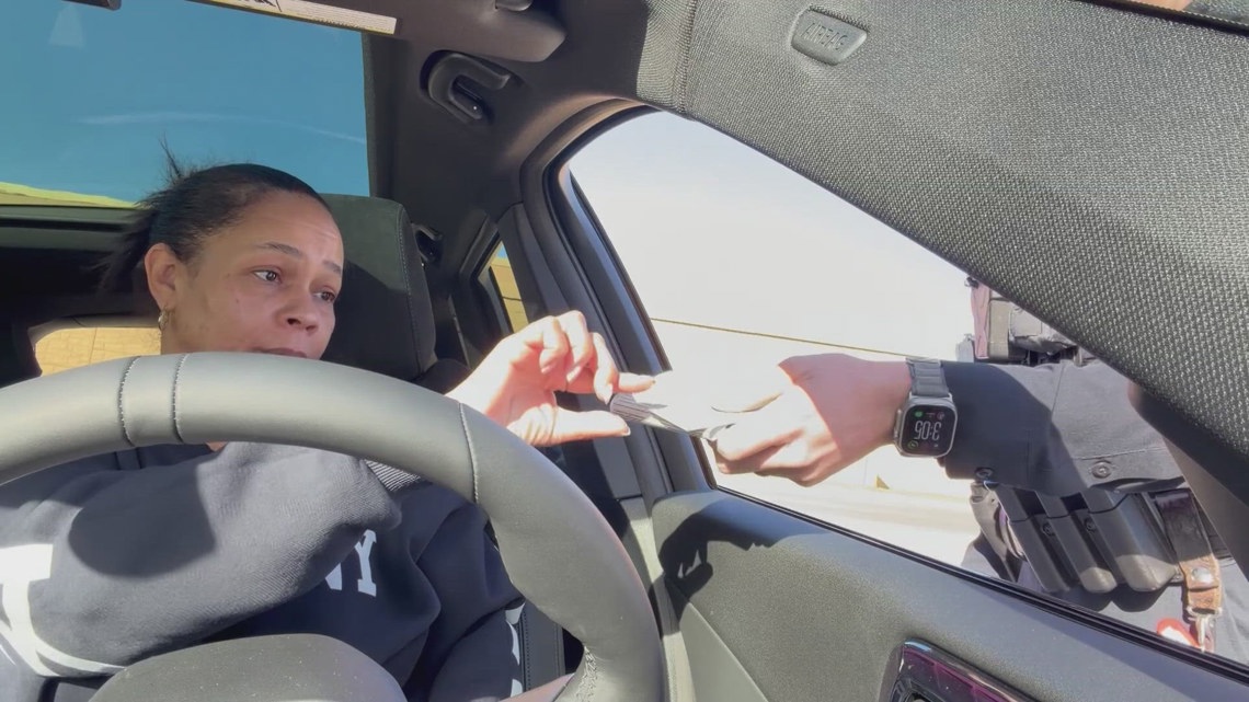 WATCH: Video shows moment a North Texas woman's traffic citation escalates into violence