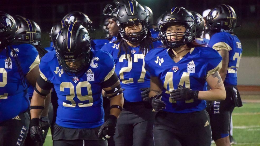 The Texas Elite Spartans opened the Women’s National Football Conference season with a 14-6 win over the Mississippi Panthers (KTXS/Caitlin Leggett)