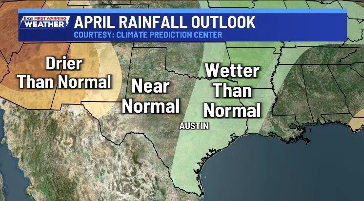 April rainfall forecast (CPC)