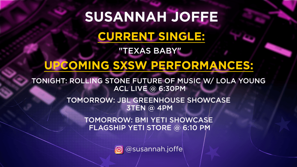 Austin indie-pop rising star Susannah Joffe returns home for SXSW debut, Rolling Stone set