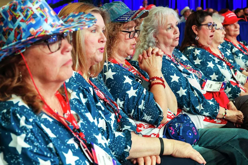 A group of attendees watch as Senator Ted Cruz, R-Texas, speaks during the final day of the Conservative Political Action Conference, on Saturday, March 28, 2026 at Gaylord Texan Resort and Conference Center in Grapevine. (Shafkat Anowar/Staff Photographer)