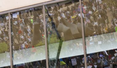 Dallas police detain man at No Kings protest in downtown Dallas