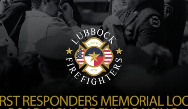 Lubbock Professional Fire Fighters Association raising money for First Responders Memorial
