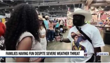 NO but rain and thunderstorms did.