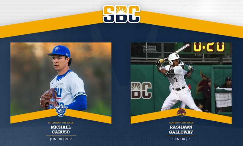 Georgia State's Caruso & Texas State's Galloway Claim Sun Belt Baseball Weekly Awards