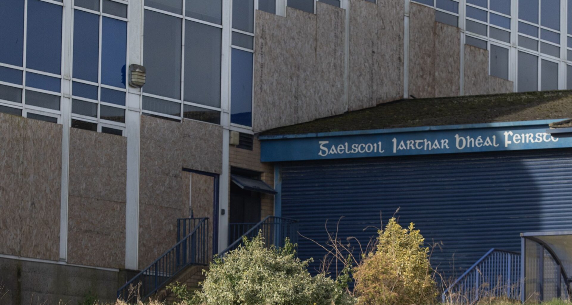 DANGER: Police were still at the scene on Friday morning