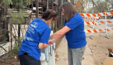 Heart-crosses honor victims of Austin shooting
