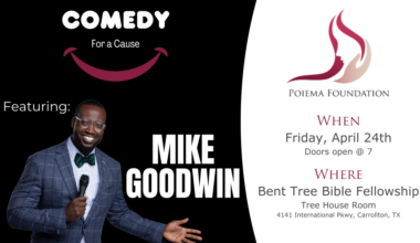 Poiema Foundation presents comedian Mike Goodwin – Blue Ribbon News