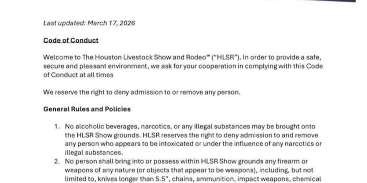 Houston Livestock Show and Rodeo issues updated code of conduct after fights