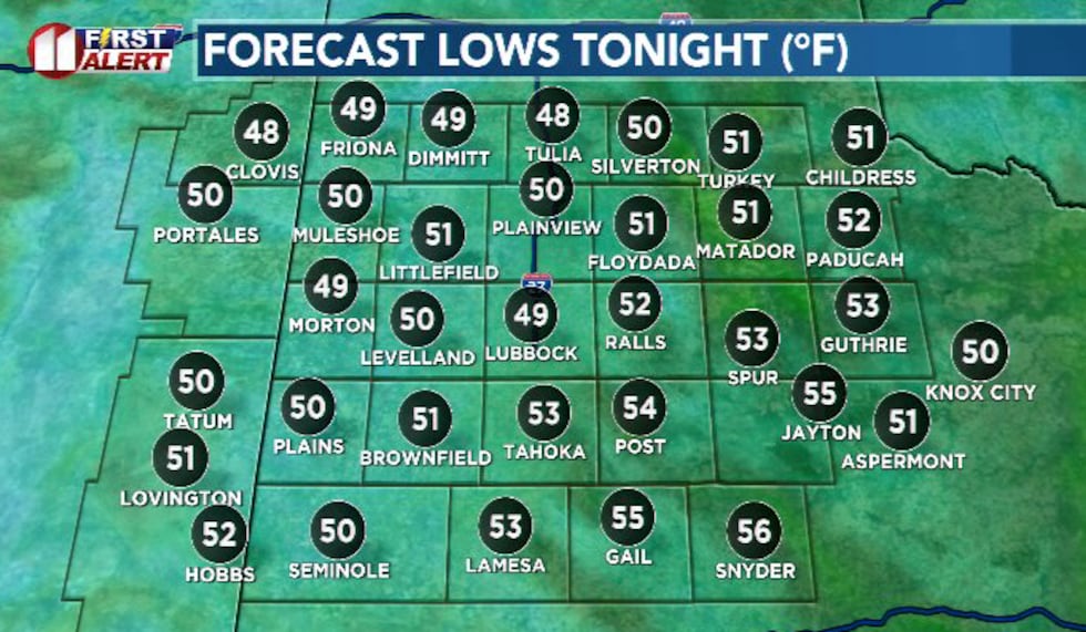 Temperatures will stay fairly mild for this time of year, closer to 50 degrees to start your...