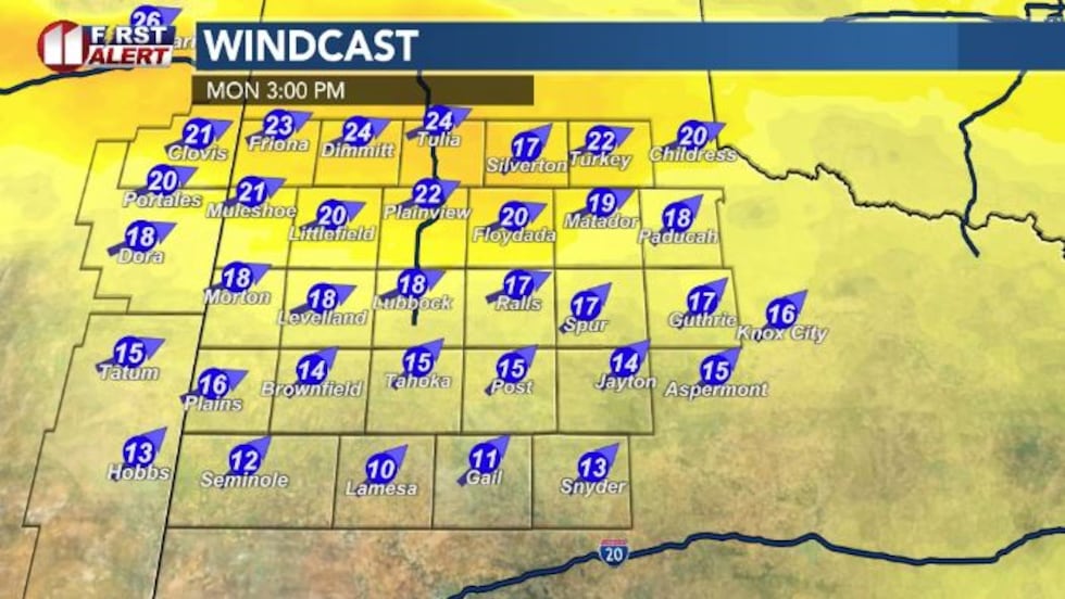 On Tuesday afternoon showers and storms will be possible with a chance for some severe...