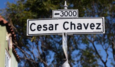Cesar Chavez street sign in San Francisco