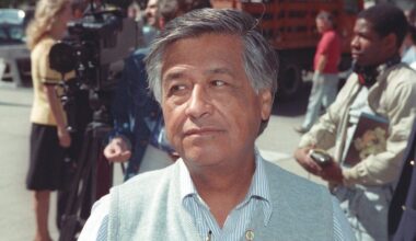 Cesar Chavez, civil rights advocate and United Farm Workers founder, is shown in this June 29, 1989 file photo. (AP Photo/Richard Drew, File)