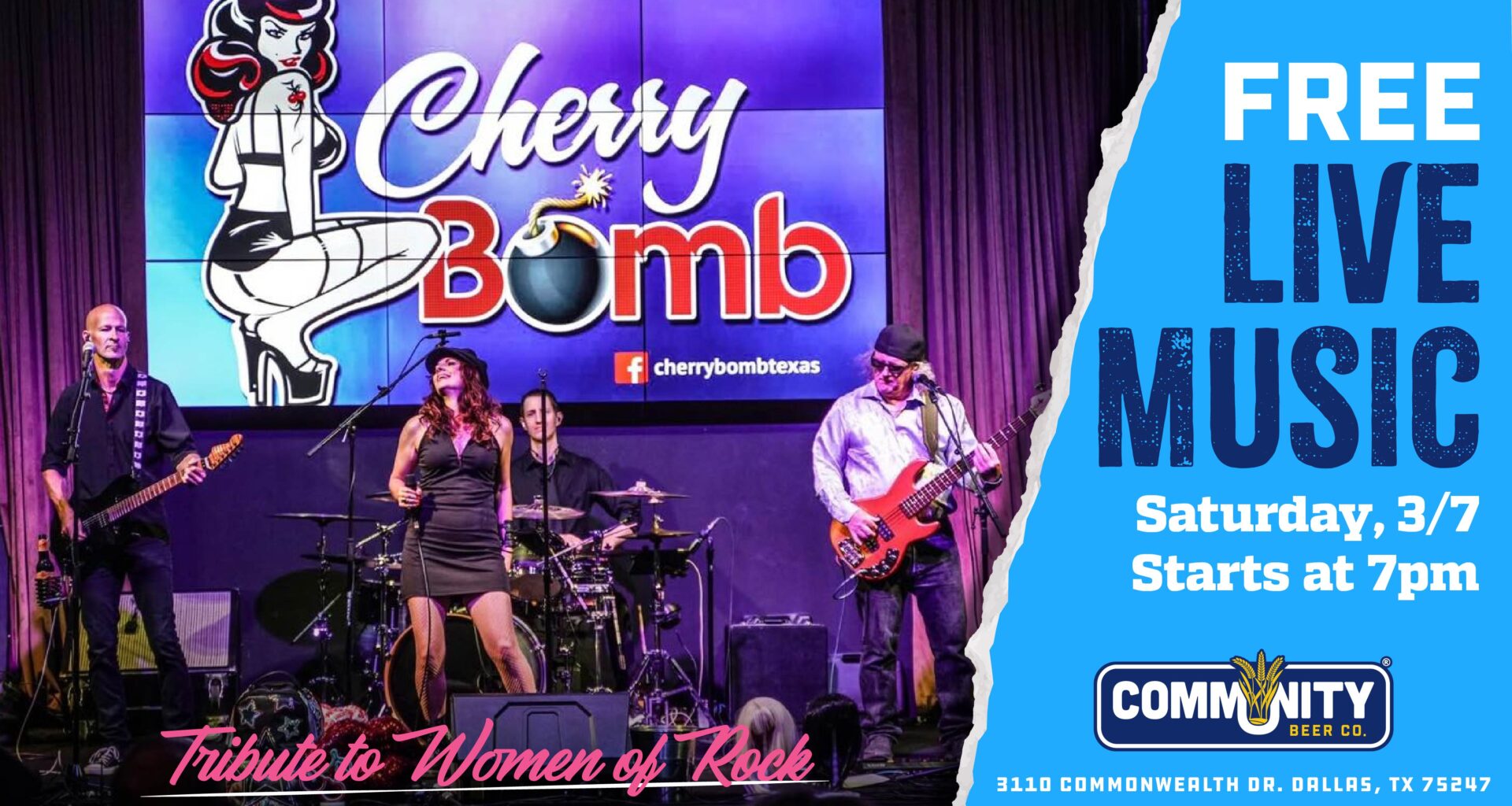 Live Music: Cherry Bomb | Community Beer Company | Promotional Events | Dallas Observer