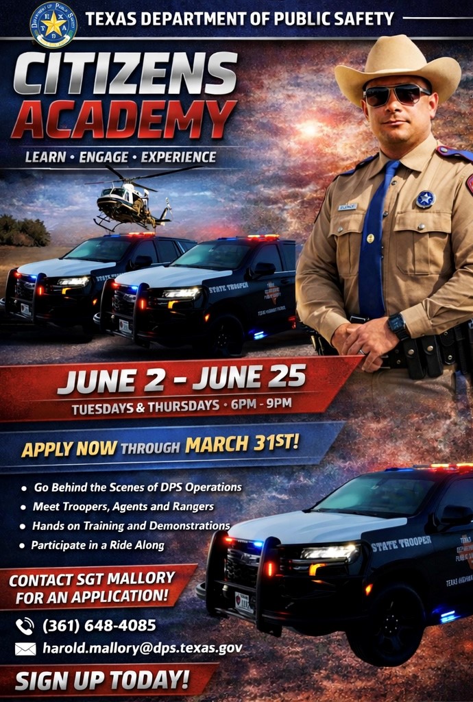 Texas DPS Corpus Christi District Launches First-Ever Citizens’ Academy