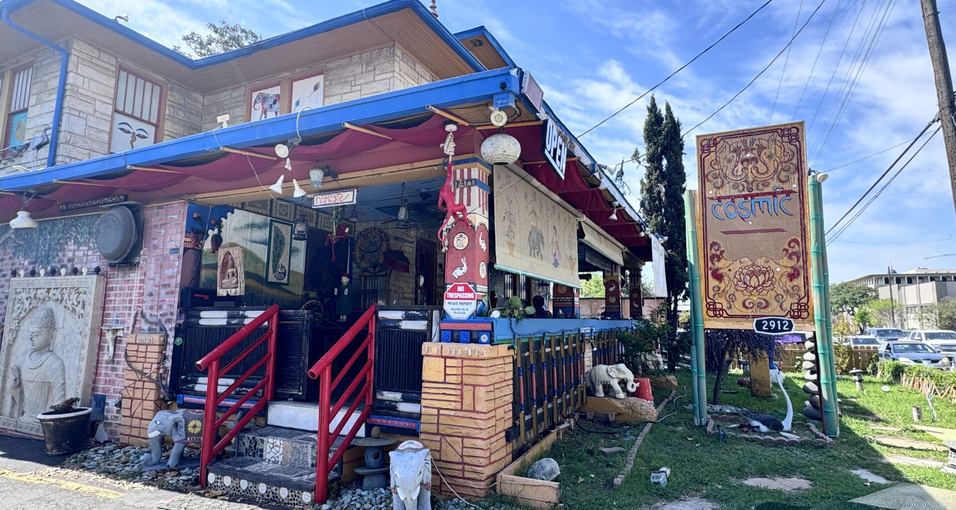 Exterior of Cosmic Cafe