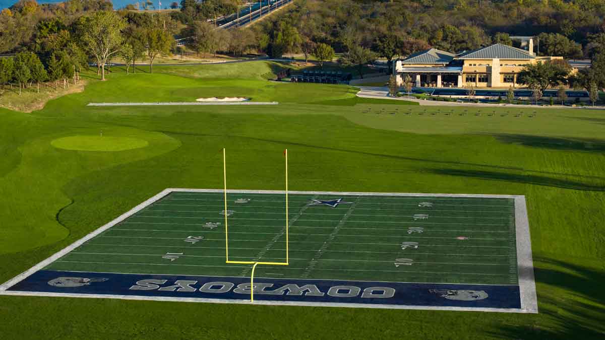 This Dallas Cowboys-themed practice range is outrageous in best possible way