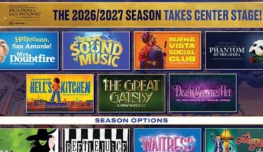 DEATH BECOMES HER, THE GREAT GATSBY, and More Set For Broadway in San Antonio 2026-27 Season