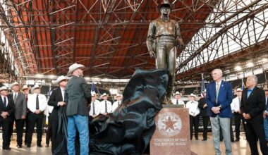 Texas Rangers install ‘One Riot, One Ranger’ statue at ballpark – NBC 5 Dallas-Fort Worth