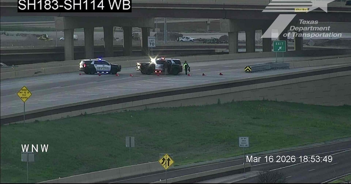 Police activity on SH 114 in Irving leads to gridlock during evening rush hour commute
