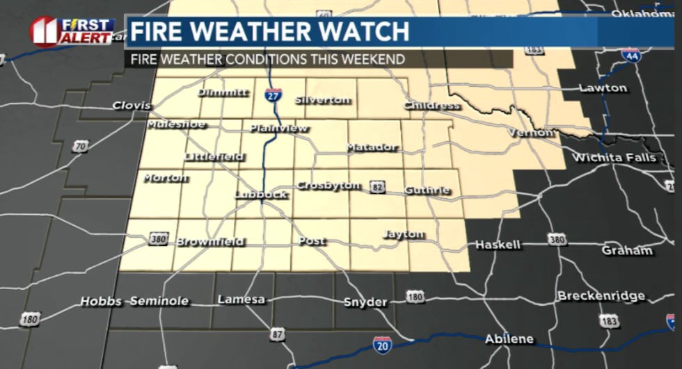 Breezy, hot, and dry southwest winds on Saturday may lead to critical fire weather conditions...