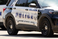 A Dallas police vehicle in September 2025. 
