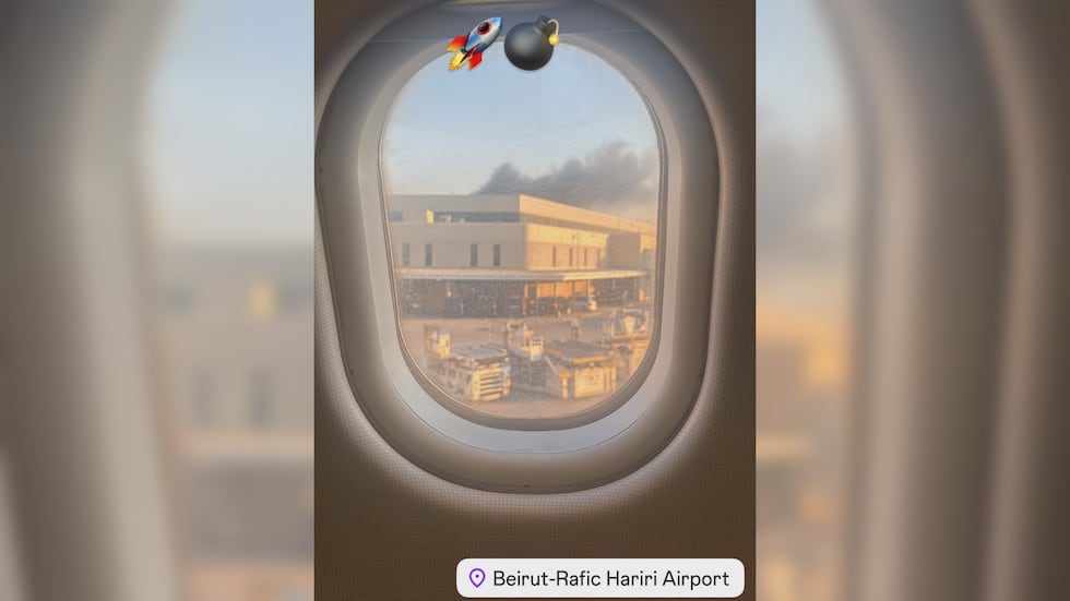 Charbel Matar, 30, took this photo from his plane window at Beirut-Rafic Hariri International...