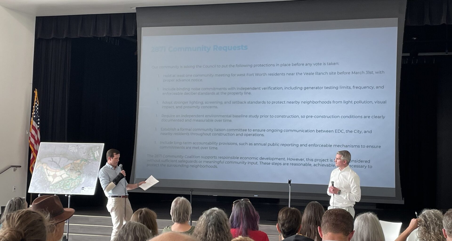 Fort Worth data center promises sustainability. Residents ask for transparency