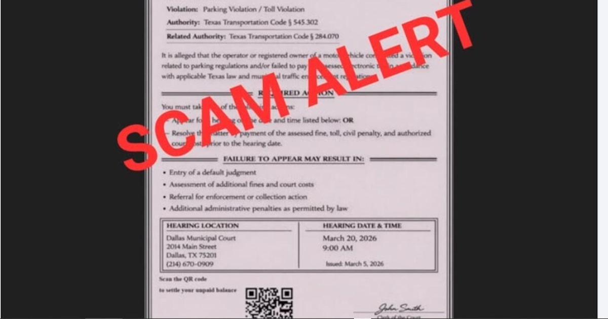 Bogus Dallas court notices show how text message scams are going global