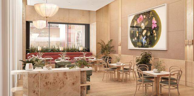 A rendering of Fort Worth’s Cafe Mirador, a little sister of “Mirador,” the rooftop terrace at Forty Five Ten in Dallas. 