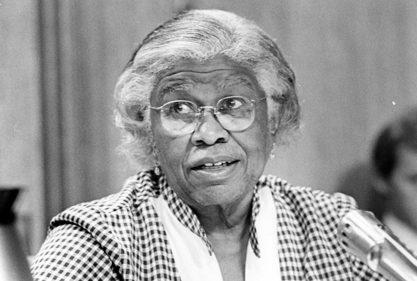 A September 1976 staff photo of Dallas City Council member Juanita Craft.