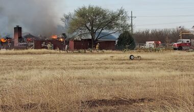Multiple crews battling house fire in northwest Lubbock County