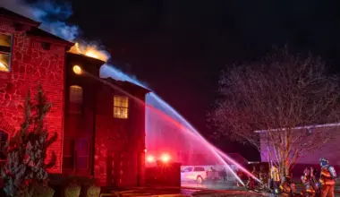 Fire caused by a lightning strike near Dallas, Texas on March 3, 2026, amid severe thunderstorm activity