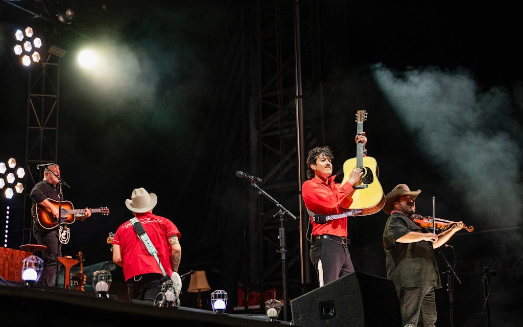 Cordero on stage at the 2025 Texas Tech Homecoming Concert.