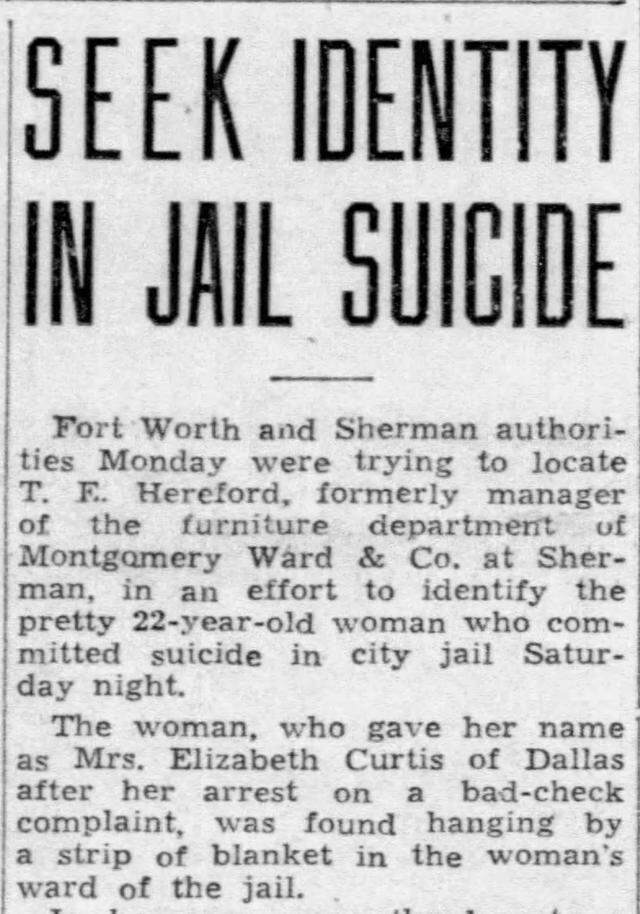 An article from the Fort Worth Star-Telegram on Oct. 21, 1935.