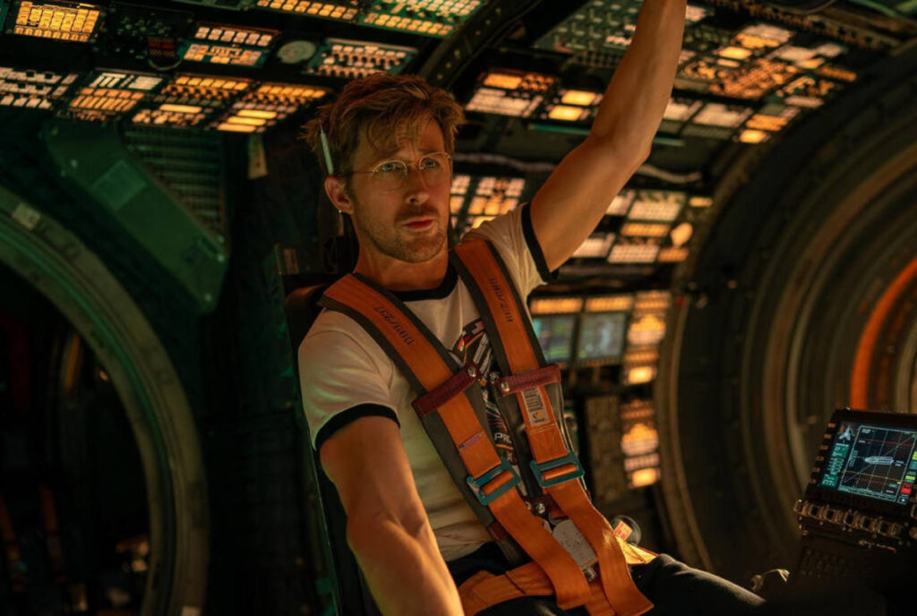 Image shows a still of Ryan Gosling in the film 