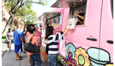 The Hello Kitty Cafe Truck Hits Houston This Saturday With Macarons, Exclusive Merch, & More