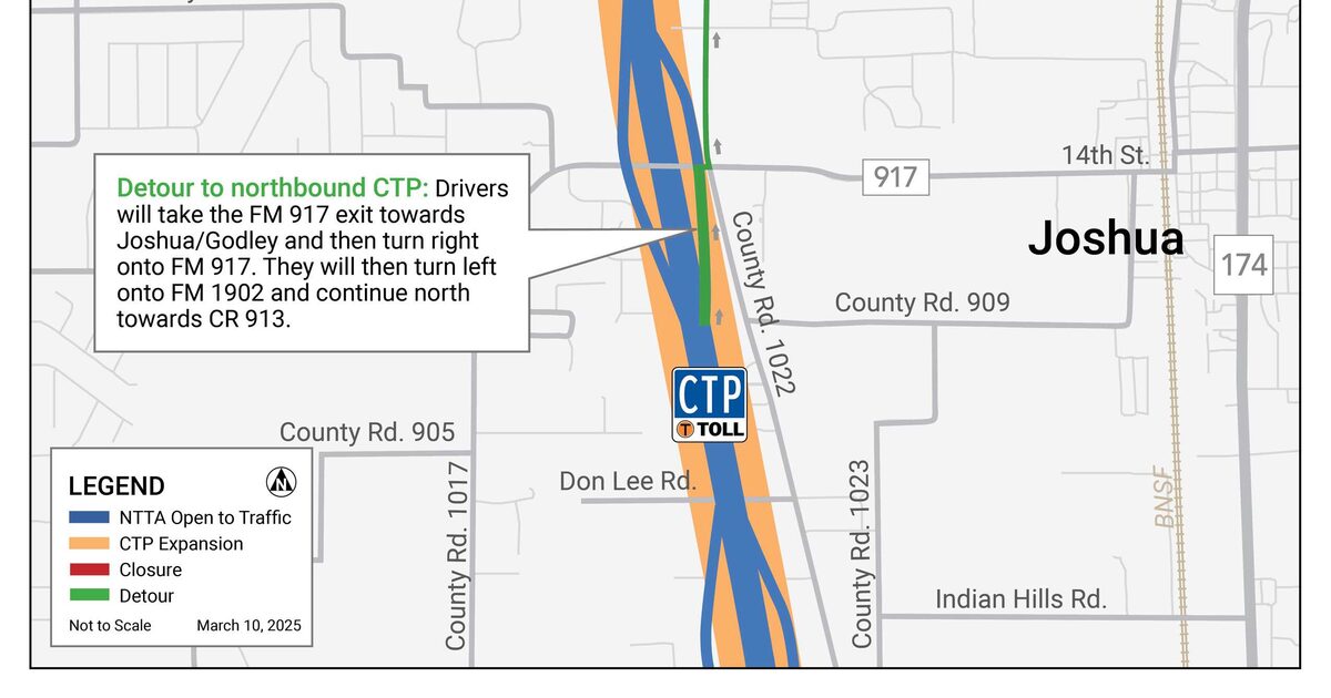 Chisholm Trail Parkway facing closures this week. Here’s what to know