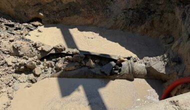 Water main break closes Frost Bank Center Drive; SAWS says repairs will be complete within 48 hours